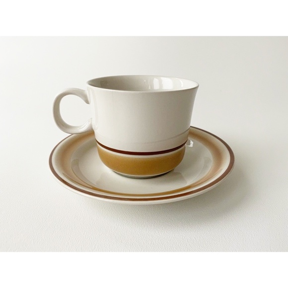 VTG Water Colors Hearthside Cup & Saucer Set 4 - Picture 5 of 5